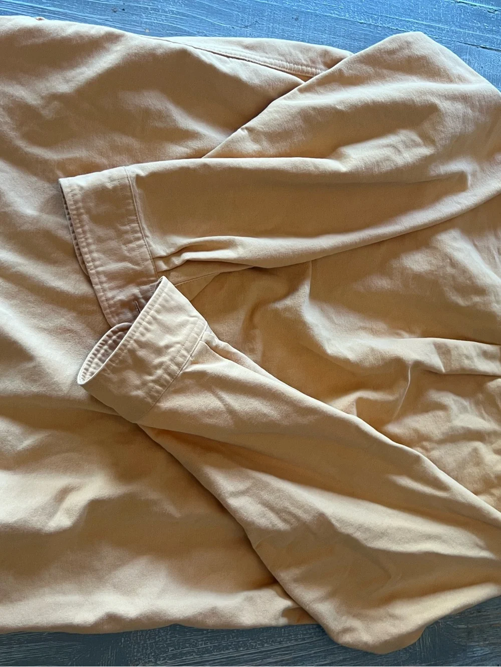 L.L. Bean Men's yellow Long-Sleeve Button-Down Shirt